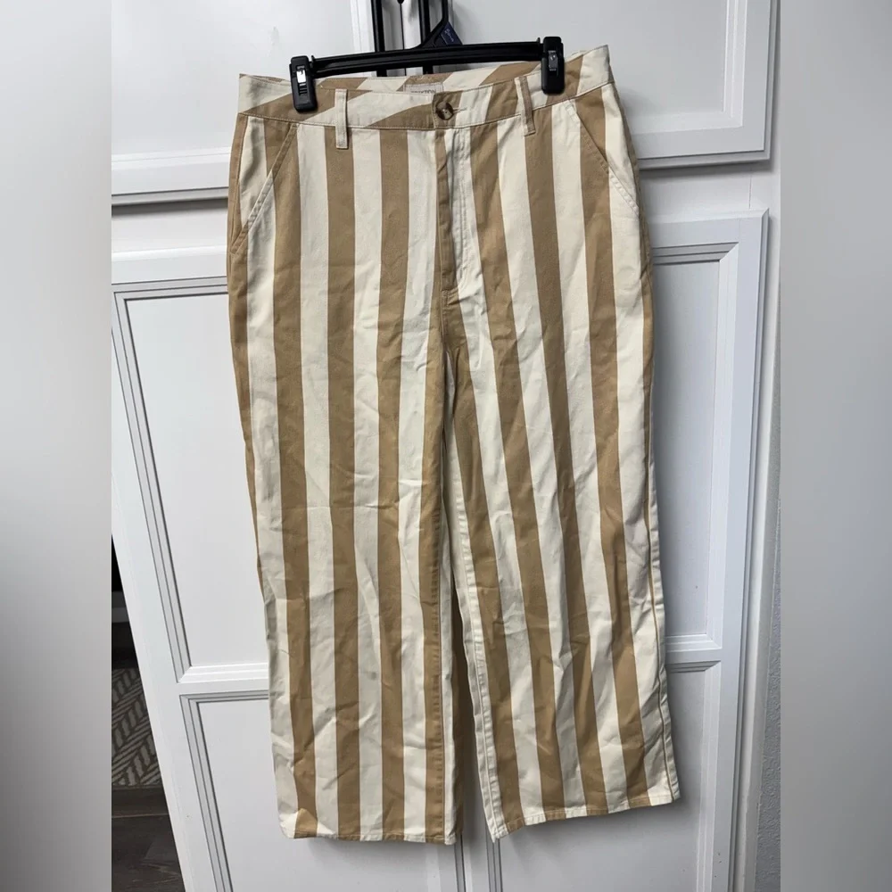 NWOT Brixton Victory wide leg pants in sand - Picture 2 of 9